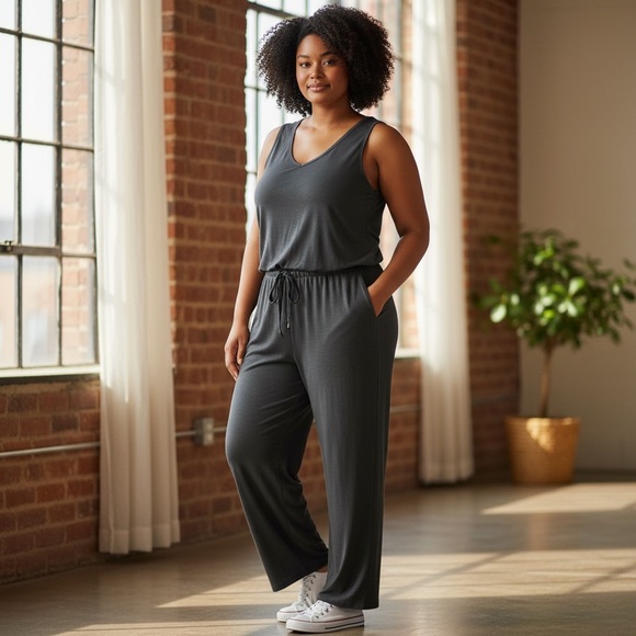 Old Navy Pants - Old Navy Active Go-Dry Jumpsuit Romper XXL Tall Black 4-Way Stretch NWT